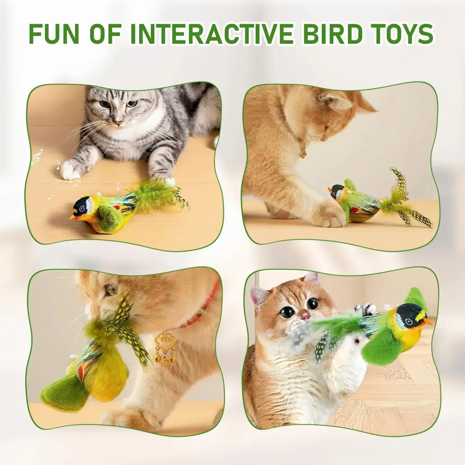Katzenspielzeug Mit Vogelgeräuschen Zur Unterhaltung, Elastisches Seil Zur Langeweile-Bekämpfung Und Zum Schutz Vor Kratzen Und Beißen Katzenspielzeug Mit Vogelgeräuschen Zur Unterhaltung, Elastisches Seil Zur Langeweile-Bekämpfung Und Zum Schutz Vor Kratzen Und Beißen - Image 5