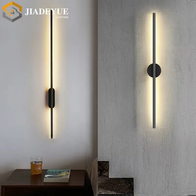 Moderne Led Lange Wandleuchte Nordisch Minimalistisch Wohnzimmer Sofa Tv Schlafzimmer Nachttischlampe Innen-Wandleuchte Moderne Led Lange Wandleuchte Nordisch Minimalistisch Wohnzimmer Sofa Tv Schlafzimmer Nachttischlampe Innen-Wandleuchte