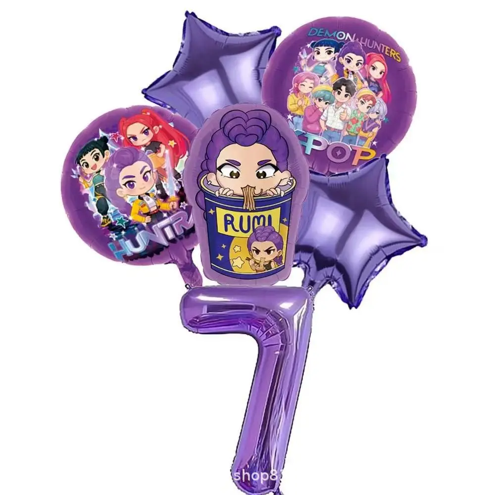 Heißes K-Pop Themen-Geburtstagsballon-Set, Folienballons Mit Zahlen 1-9 Und Happy Birthday Banner, Party-Dekorationszubehör Heißes K-Pop Themen-Geburtstagsballon-Set, Folienballons Mit Zahlen 1-9 Und Happy Birthday Banner, Party-Dekorationszubehör - Image 13