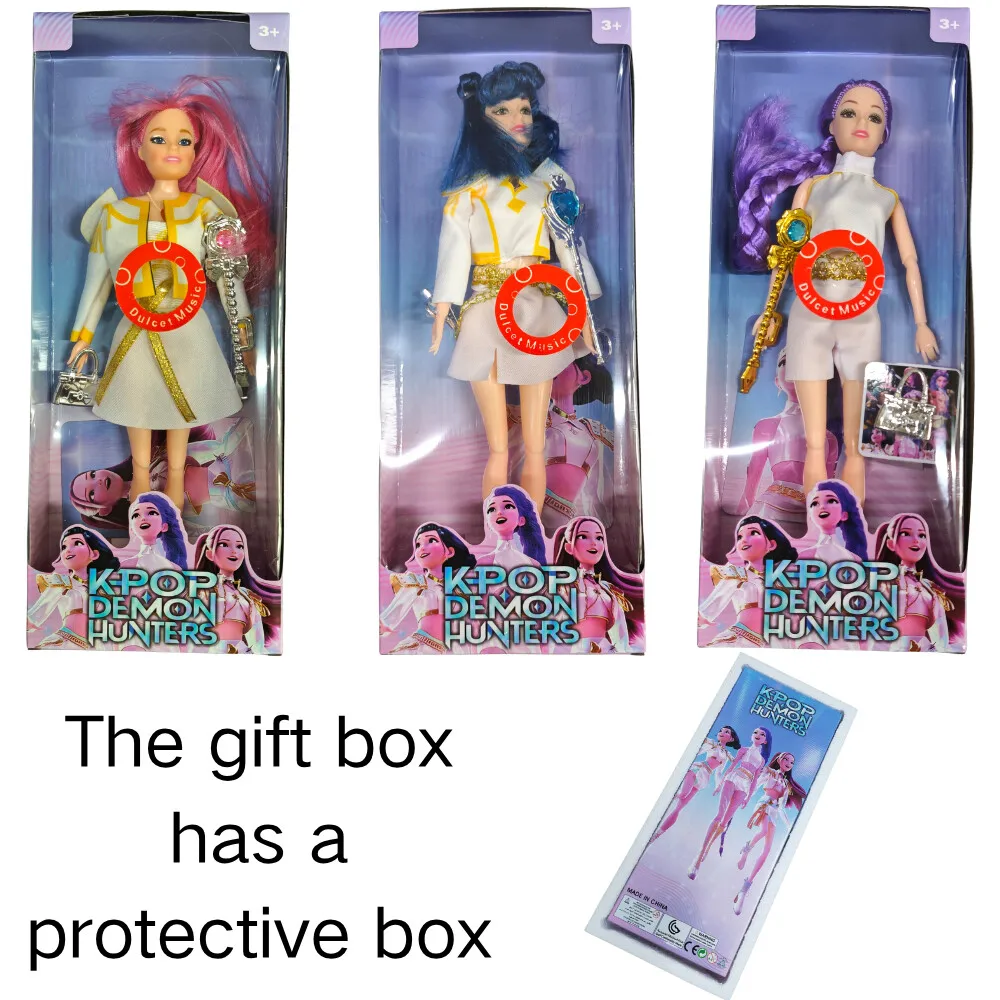 Hot Rumi Mira Zoey Bewegliche Gelenkpuppe 11 Zoll Mit Themenmusik, Niedliches Spielzeug, Schwert, Cosplay-Requisiten, Geschenk Für Fans Hot Rumi Mira Zoey Bewegliche Gelenkpuppe 11 Zoll Mit Themenmusik, Niedliches Spielzeug, Schwert, Cosplay-Requisiten, Geschenk Für Fans - Image 4