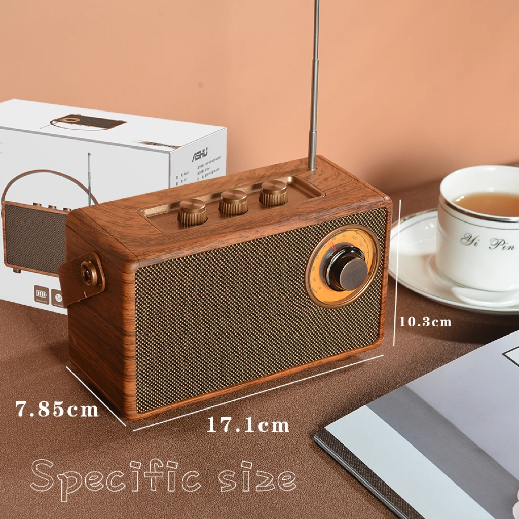 Retro Bluetooth-Lautsprecher – Tragbare Kabellose Stereo-Soundbox Mit Fm-Radio, Mp3-Player, Hochwertigem Klang &Amp; Wiederaufladbarem Akku Retro Bluetooth-Lautsprecher – Tragbare Kabellose Stereo-Soundbox Mit Fm-Radio, Mp3-Player, Hochwertigem Klang &Amp; Wiederaufladbarem Akku - Image 6