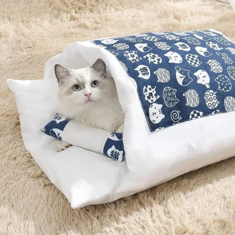 Kawaii Abnehmbares Katzenbett, Haus, Heimbedarf, Produkte Für Erwachsene, Katzen, Großes Haustier, Hundebett, Katzenhaus, Höhle, Bequemes Essen, Niedlich Kawaii Abnehmbares Katzenbett, Haus, Heimbedarf, Produkte Für Erwachsene, Katzen, Großes Haustier, Hundebett, Katzenhaus, Höhle, Bequemes Essen, Niedlich - Image 9