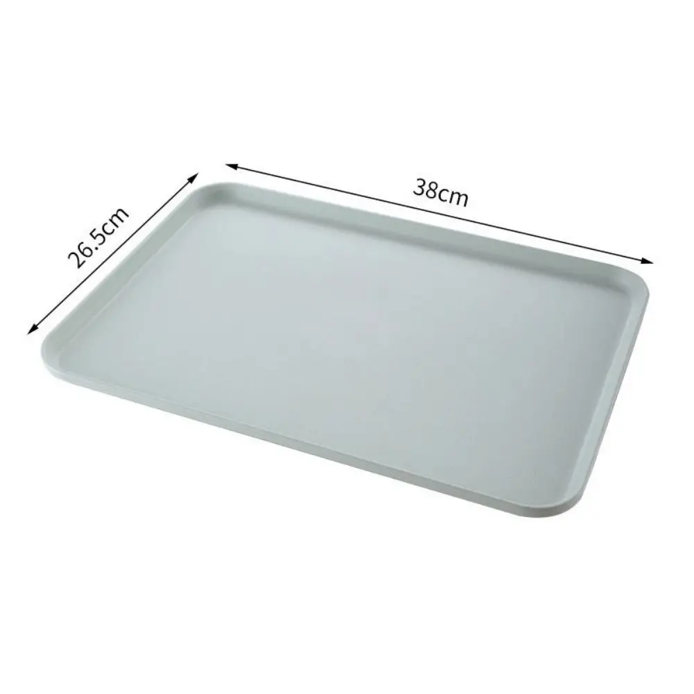 Kunststoff-Aufbewahrungstablett Aus Weizenstroh, Umweltfreundlich, Großes Fassungsvermögen, Service-Dessert-Palette, Exquisites Rechteckiges Serviertablett Für Den Schreibtisch Kunststoff-Aufbewahrungstablett Aus Weizenstroh, Umweltfreundlich, Großes Fassungsvermögen, Service-Dessert-Palette, Exquisites Rechteckiges Serviertablett Für Den Schreibtisch - Image 3