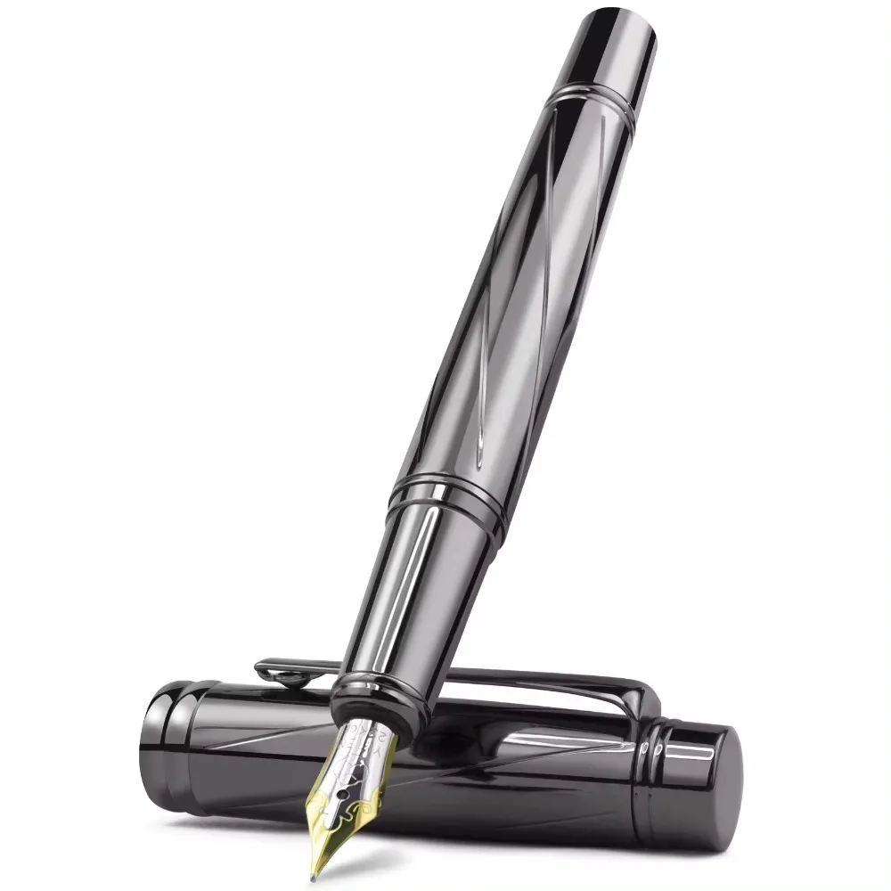 Stone Go 5 Größe Lassical Metal Schwarz Füll Federhalter Konverter Kalligraphie Stifte Zum Schreiben Von Zeichnung Journal Business Geschenks Tifte Stone Go 5 Größe Lassical Metal Schwarz Füll Federhalter Konverter Kalligraphie Stifte Zum Schreiben Von Zeichnung Journal Business Geschenks Tifte - Image 9