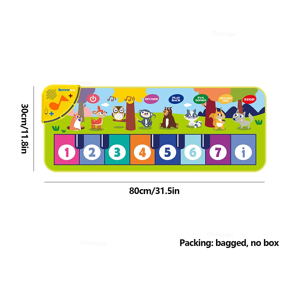 Piano Mat For Kids Kids Toddlers Floor Keyboard Dance Mat Baby Fitness Play Musical Carpet Music Instrument Toys Girl Boy Gift Piano Mat For Kids Kids Toddlers Floor Keyboard Dance Mat Baby Fitness Play Musical Carpet Music Instrument Toys Girl Boy Gift - Image 9