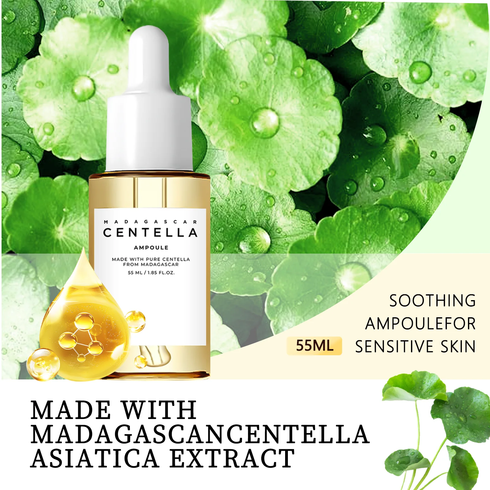 Centella Asiatica Brightening Serum: Calms Irritation, Reduces Breakouts, Balances Sebum &Amp; Diminishes Dark Marks For Clear Skin. Centella Asiatica Brightening Serum: Calms Irritation, Reduces Breakouts, Balances Sebum &Amp; Diminishes Dark Marks For Clear Skin. - Image 4