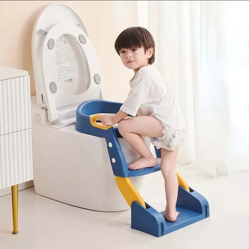 New Children'S Toilet Stepped Baby Boys And Girls Toilet Training Foldable Foot Stool Toilet Seat Ring Stepped Assisted Tool New Children'S Toilet Stepped Baby Boys And Girls Toilet Training Foldable Foot Stool Toilet Seat Ring Stepped Assisted Tool - Image 5