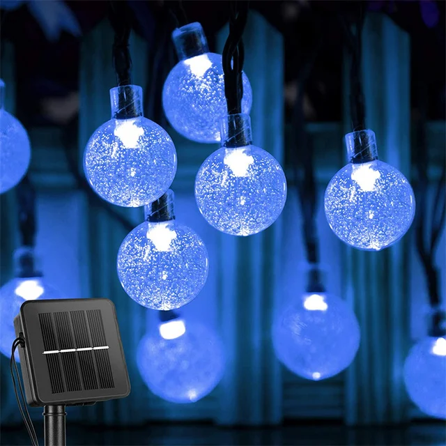 Solar Lichterketten Im Freien Led Kristall Kugel Lichter Wasserdicht Solar Girlanden Lichterkette Für Garten Weihnachten Outdoor-Dekor Solar Lichterketten Im Freien Led Kristall Kugel Lichter Wasserdicht Solar Girlanden Lichterkette Für Garten Weihnachten Outdoor-Dekor - Image 8