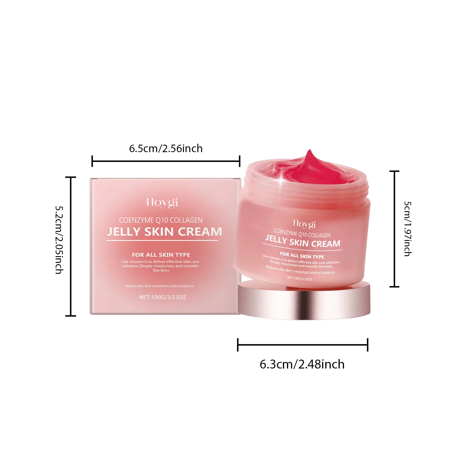 Kollagen-Gelee-Creme, Tief Feuchtigkeitsspendend, Glatte Hautstraffung, Verblasst Feine Linien, Beruhigende, Aufhellende, Feuchtigkeitsspendende Gesichtsgel-Creme Kollagen-Gelee-Creme, Tief Feuchtigkeitsspendend, Glatte Hautstraffung, Verblasst Feine Linien, Beruhigende, Aufhellende, Feuchtigkeitsspendende Gesichtsgel-Creme - Image 6