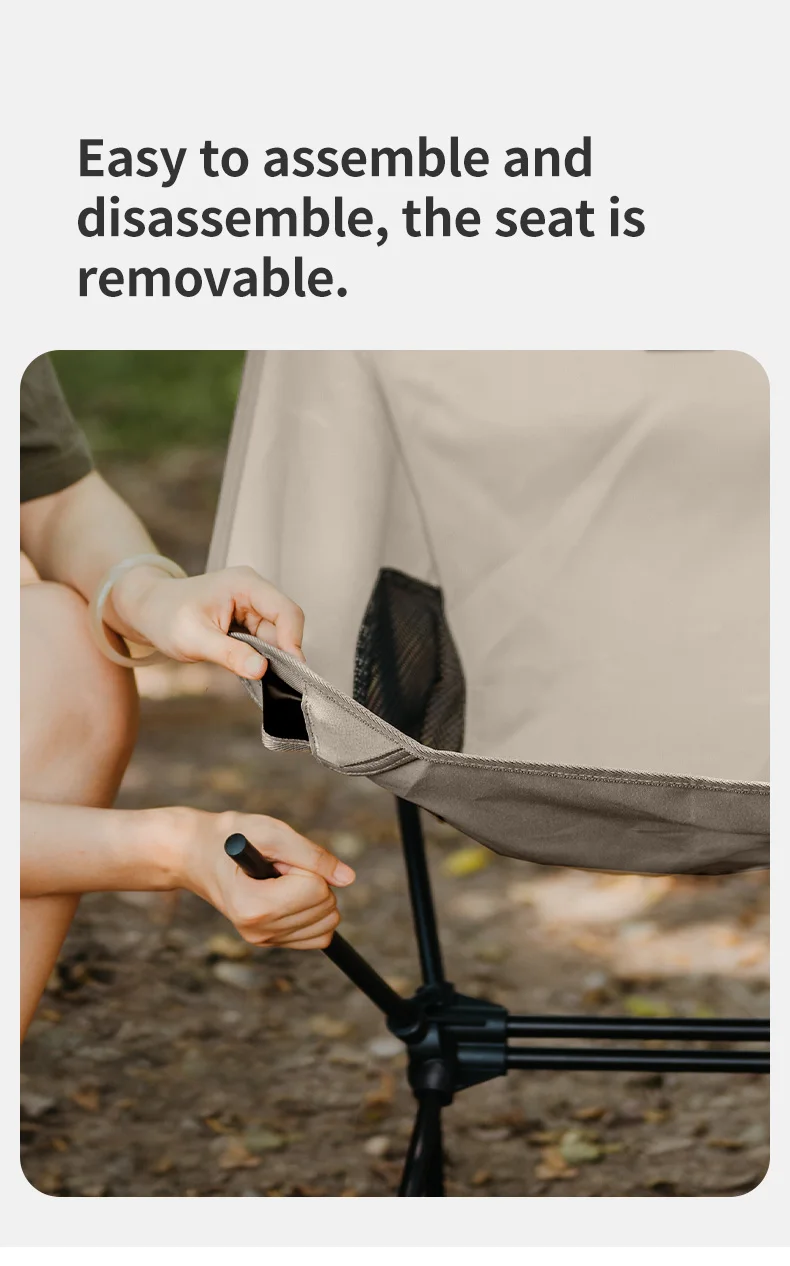 Naturehike Chair Foldable Chair Camping Lightweight Khaki Picnic Bbq Fishing Widen Chairs Outdoor Equipment Portable Naturehike Chair Foldable Chair Camping Lightweight Khaki Picnic Bbq Fishing Widen Chairs Outdoor Equipment Portable - Image 12