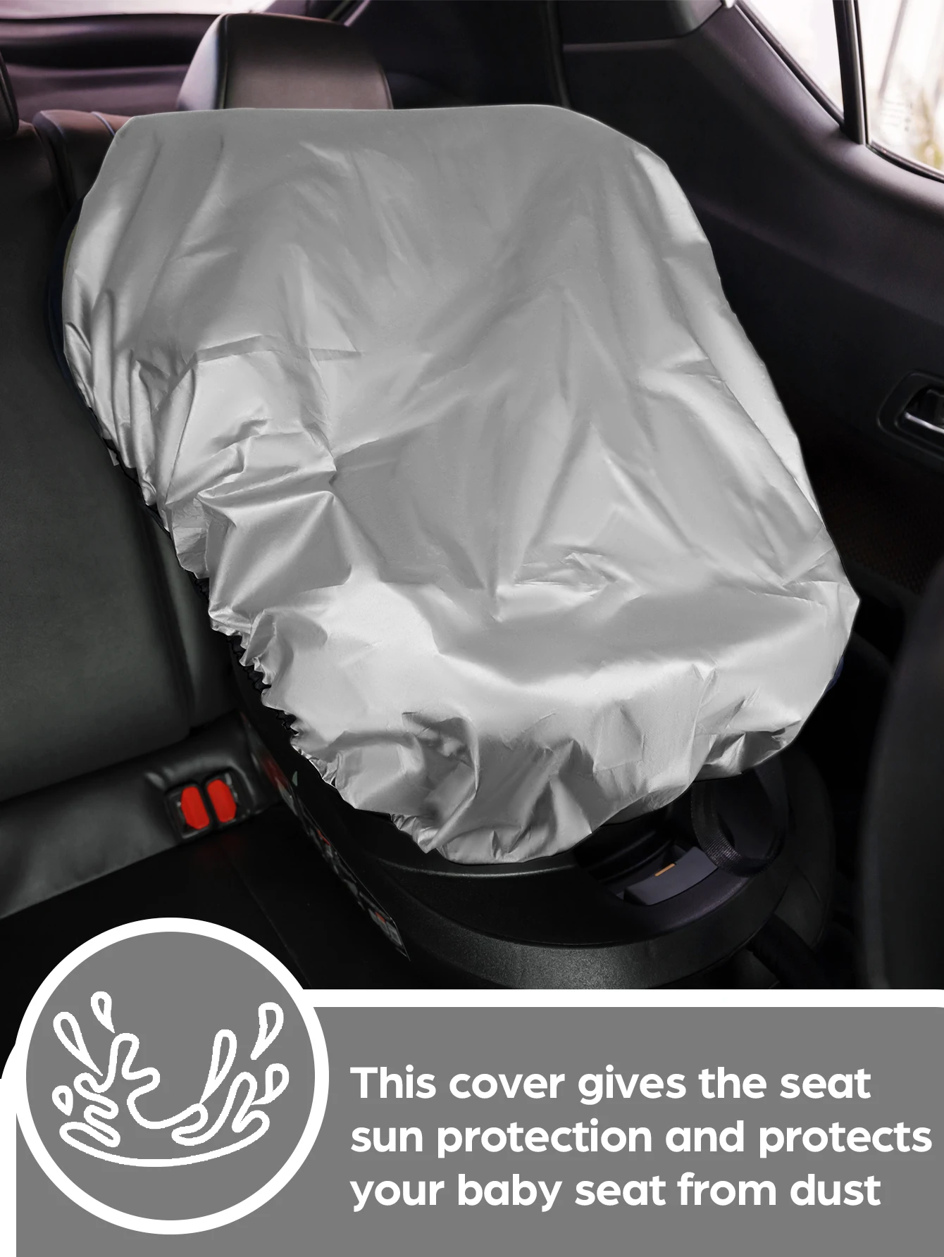 1Pc Baby Car Seat Sun Shade Cover Blocks Out Heat &Amp; Sun Uv Covers Universal Baby Travel Accessories 1Pc Baby Car Seat Sun Shade Cover Blocks Out Heat &Amp; Sun Uv Covers Universal Baby Travel Accessories - Image 2