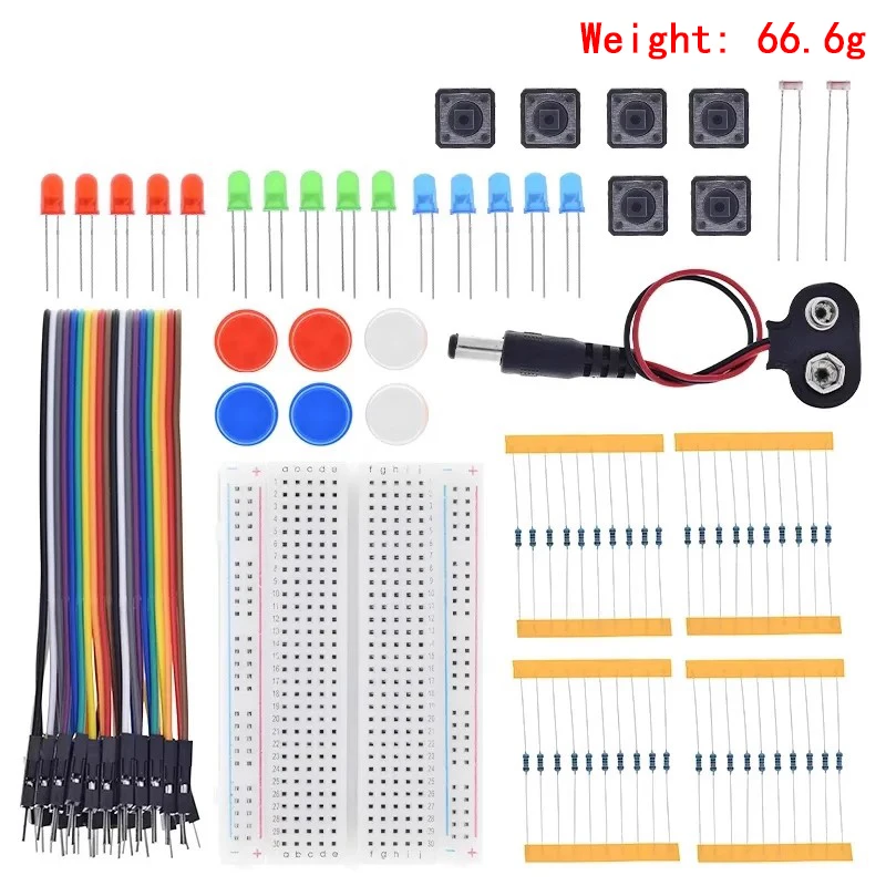 Arduino Uno R3 Starterkit – Mini-Breadboard Mit Leds, Taster Und Jumper-Kabel Für Elektronik- Und Diy-Projekte Arduino Uno R3 Starterkit – Mini-Breadboard Mit Leds, Taster Und Jumper-Kabel Für Elektronik- Und Diy-Projekte - Image 5