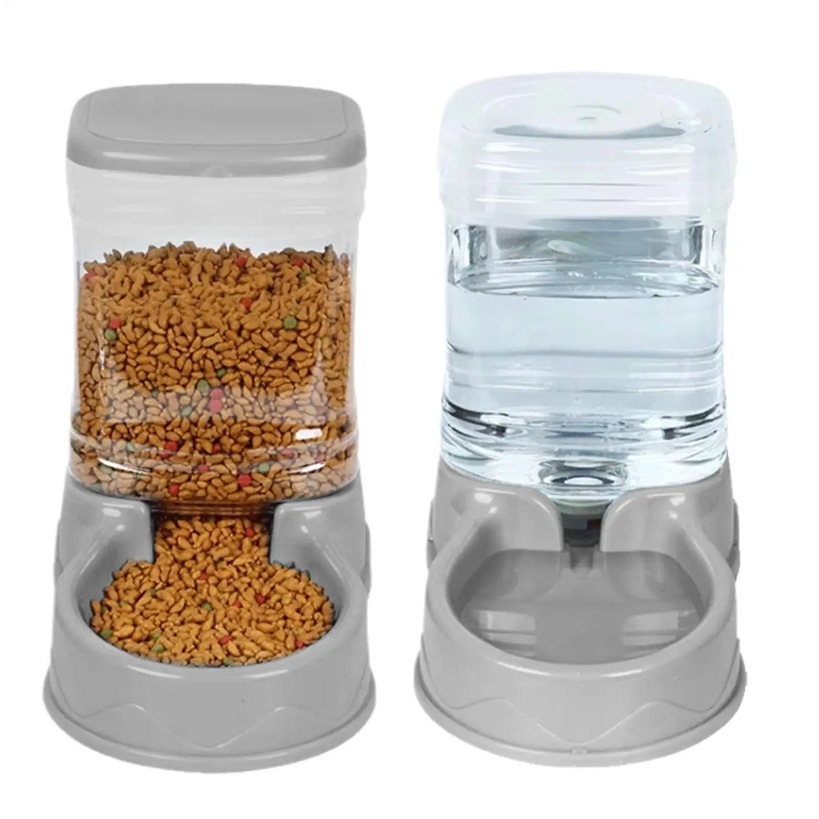 Cat Feeder For Dry Food Cat Waterer Food Feeder Large Capacity Automatic Dog And Cat Water Dispenser For Small To Medium Pets Cat Feeder For Dry Food Cat Waterer Food Feeder Large Capacity Automatic Dog And Cat Water Dispenser For Small To Medium Pets