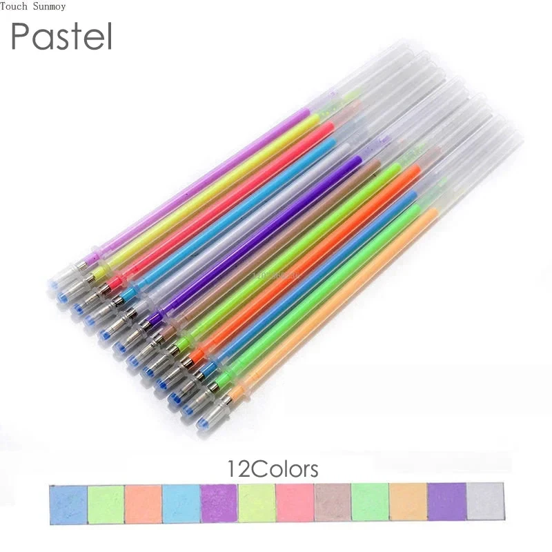 12-100 Farbige Gelstift-Nachfüllungen Set - Glitzer, Pastell, Textmarker, Metallic-Tinte Für Künstler, Scrapbooking Und Graffiti-Zeichnen 12-100 Farbige Gelstift-Nachfüllungen Set - Glitzer, Pastell, Textmarker, Metallic-Tinte Für Künstler, Scrapbooking Und Graffiti-Zeichnen - Image 11