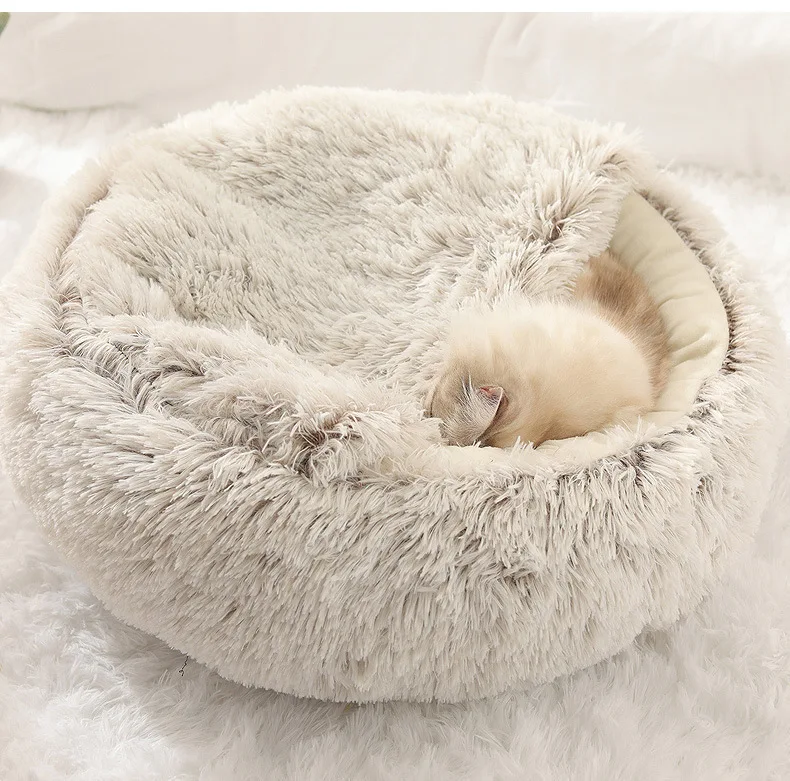 Autumn And Winter Soft Plush Pet Bed And Pet Bed Winter Warm And Cold Plush Comforter Nest Shell Cat Nest Semi-Enclosed Cat Nest Autumn And Winter Soft Plush Pet Bed And Pet Bed Winter Warm And Cold Plush Comforter Nest Shell Cat Nest Semi-Enclosed Cat Nest - Image 30