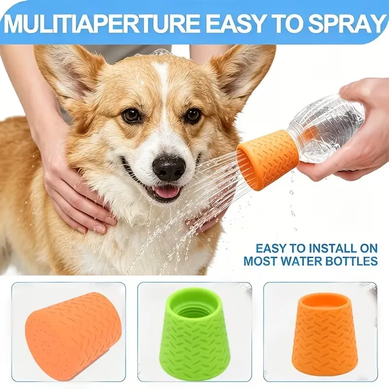 Tragbarer Outdoor-Reinigungsduschkopf Für Haustiere, Katzen- Und Hunde-Reinigungsdusche, Silikon-Haustierzubehör Tragbarer Outdoor-Reinigungsduschkopf Für Haustiere, Katzen- Und Hunde-Reinigungsdusche, Silikon-Haustierzubehör - Image 5