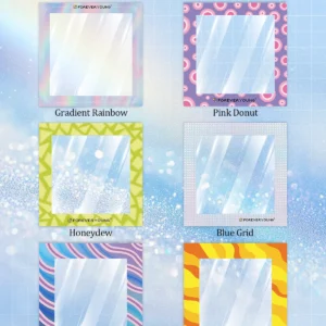 FOREVER YOUNG 30PCS Diamond Painting Release Film 4x4 inch 10cm Reusable Plastic Protective Frame Cover with 6 Patterns