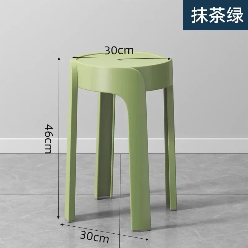 Luxury Household Foot Stool Plastic Fashion Designer Entryway Bench Stool Adults Creative Leisure Tabouret Unique Furniture Luxury Household Foot Stool Plastic Fashion Designer Entryway Bench Stool Adults Creative Leisure Tabouret Unique Furniture - Image 6