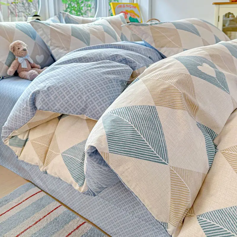 100% Cotton Bedding Set Duvet Set, Quilt Cover Pillow Sham, Wrinkle Free Machine Washable, All Season Comfort 240X220 100% Cotton Bedding Set Duvet Set, Quilt Cover Pillow Sham, Wrinkle Free Machine Washable, All Season Comfort 240X220 - Image 12