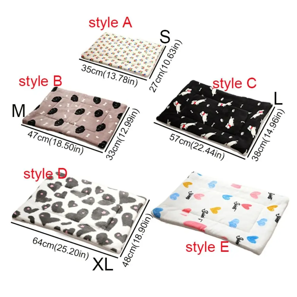 Katze Bett Matte Cartoon Katze Schlaf Matte Verdickte Warme Katze Decke Matte Weiche Korallen Fleece Haustier Nest Pad Für Hunde Welpen Katzen Katze Bett Matte Cartoon Katze Schlaf Matte Verdickte Warme Katze Decke Matte Weiche Korallen Fleece Haustier Nest Pad Für Hunde Welpen Katzen - Image 6