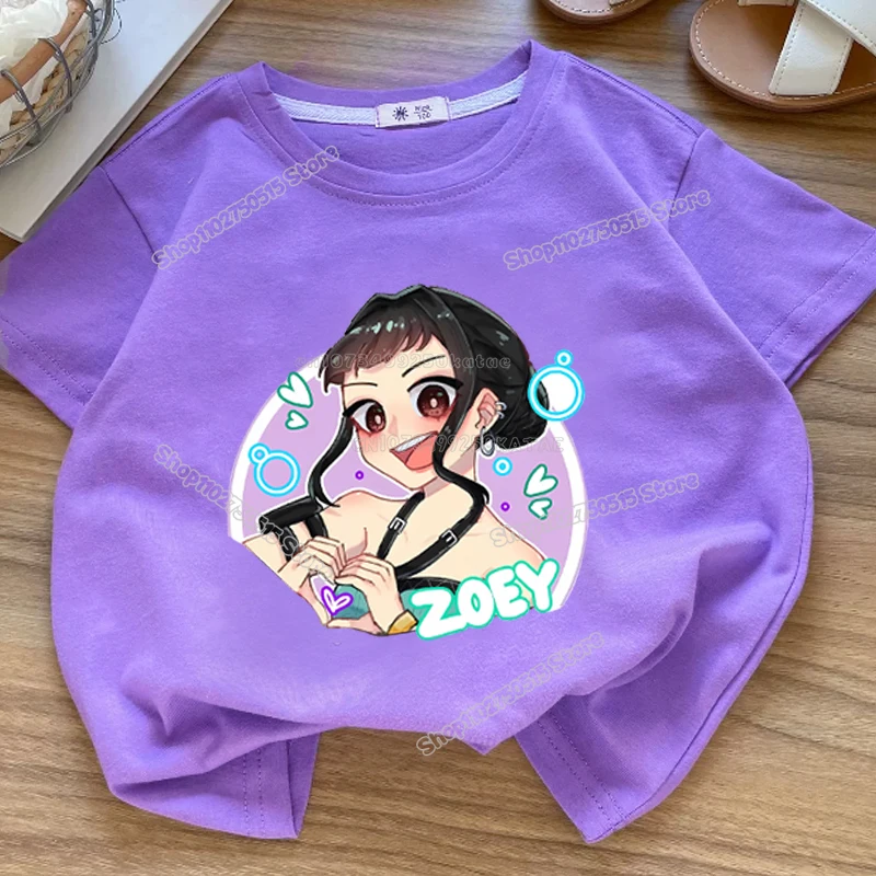 Summre Girl Kpop Demon Hunters Kleidung Rumi Mira Zoey Kurzarm-T-Shirt Für Kinder, Sommer, Lässige Oberteile, Cartoon-T-Shirt Aus Baumwolle Für Kleinkinder Summre Girl Kpop Demon Hunters Kleidung Rumi Mira Zoey Kurzarm-T-Shirt Für Kinder, Sommer, Lässige Oberteile, Cartoon-T-Shirt Aus Baumwolle Für Kleinkinder - Image 17