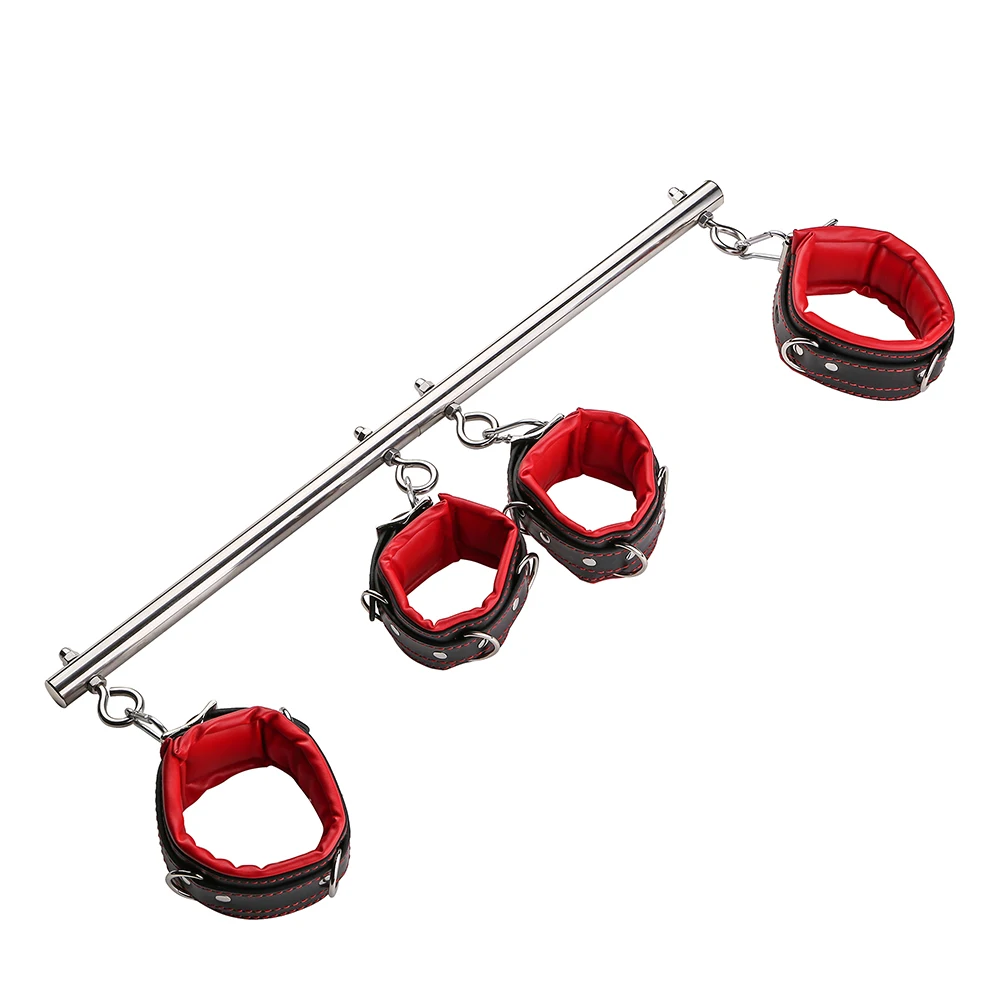 Bdsm Bondage Set Stainless Steel Extend Spreader Bar Sex Slave Handcuffs Ankle Cuffs Fetish Restraints Adult Sex Toys For Couple Bdsm Bondage Set Stainless Steel Extend Spreader Bar Sex Slave Handcuffs Ankle Cuffs Fetish Restraints Adult Sex Toys For Couple - Image 9