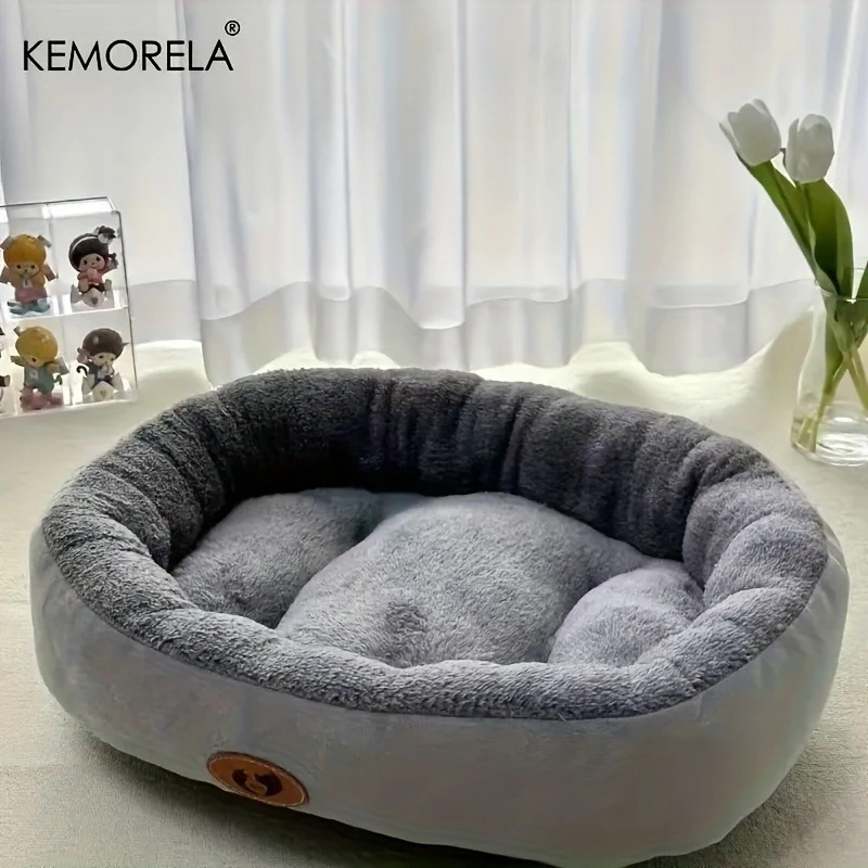 Cozy Oval Snuggle Pet Bed, Plush &Amp; Thickened Cat Bed Warm And Secure Bed For Cats And Small Medium Dogs, All Seasons Cozy Oval Snuggle Pet Bed, Plush &Amp; Thickened Cat Bed Warm And Secure Bed For Cats And Small Medium Dogs, All Seasons - Image 10