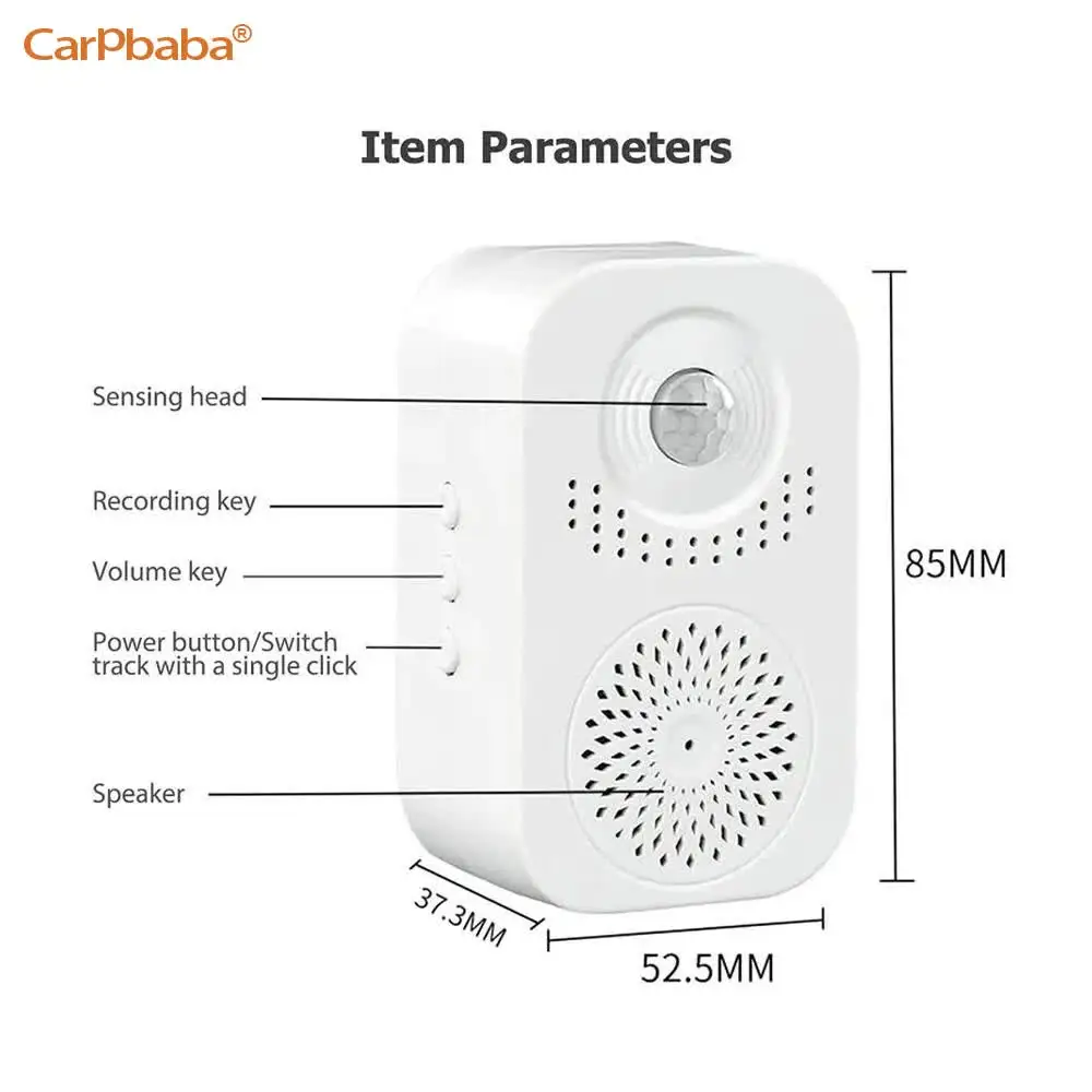 Willkommens-Ring Mit Sprachansage – Infrarot-Bewegungssensor, Spracherinnerung, Mp3-Lautsprecher &Amp; Begrüßungsfunktion Für Shop Und Eingang Willkommens-Ring Mit Sprachansage – Infrarot-Bewegungssensor, Spracherinnerung, Mp3-Lautsprecher &Amp; Begrüßungsfunktion Für Shop Und Eingang - Image 2
