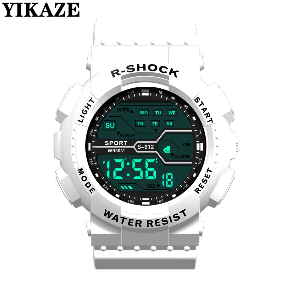Outdoor Sport Männer Uhr Multifunktions Großen Bildschirm Led Elektronische Wasserdichte Leucht Militär Digitale Armbanduhren Reloj Hombre Outdoor Sport Männer Uhr Multifunktions Großen Bildschirm Led Elektronische Wasserdichte Leucht Militär Digitale Armbanduhren Reloj Hombre - Image 2