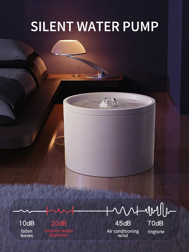 Water Dispenser Cat Automatic Water Dispenser, Pet Ceramic Bowl, Dog Bowl Water Dispenser, Circulation And Flow Water Dispenser Cat Automatic Water Dispenser, Pet Ceramic Bowl, Dog Bowl Water Dispenser, Circulation And Flow - Image 14