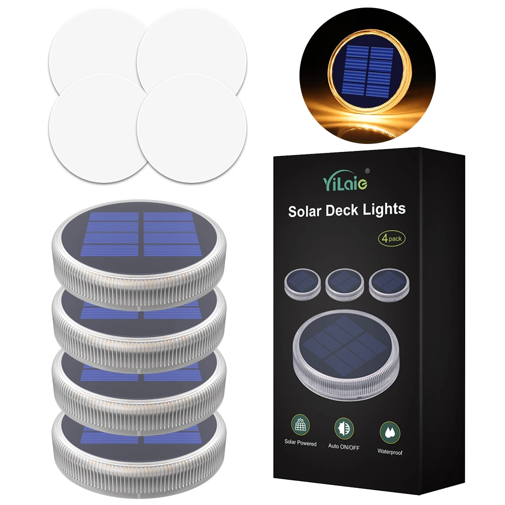 Solar-Led-Deckleuchten Für Den Außenbereich, Ip68, Wasserdicht, Garten-Stufenbeleuchtung, Automatisches Ein-/Ausschalten, Treppen, Terrasse, Weg, Hof, Zaun, Wandleuchte Solar-Led-Deckleuchten Für Den Außenbereich, Ip68, Wasserdicht, Garten-Stufenbeleuchtung, Automatisches Ein-/Ausschalten, Treppen, Terrasse, Weg, Hof, Zaun, Wandleuchte - Image 15