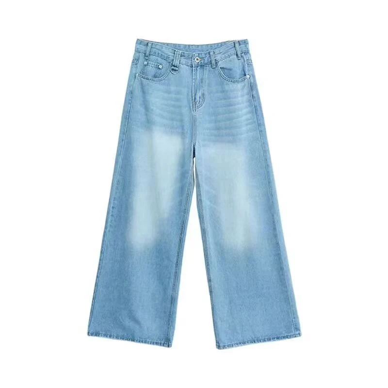 Sommer Männer Baggy Jeans Unisex Vintage Amerikanischen Stil Gerade Breite Bein Denim Hosen Mode Marke Heißer Verkauf Casual Hosen Sommer Männer Baggy Jeans Unisex Vintage Amerikanischen Stil Gerade Breite Bein Denim Hosen Mode Marke Heißer Verkauf Casual Hosen - Image 8