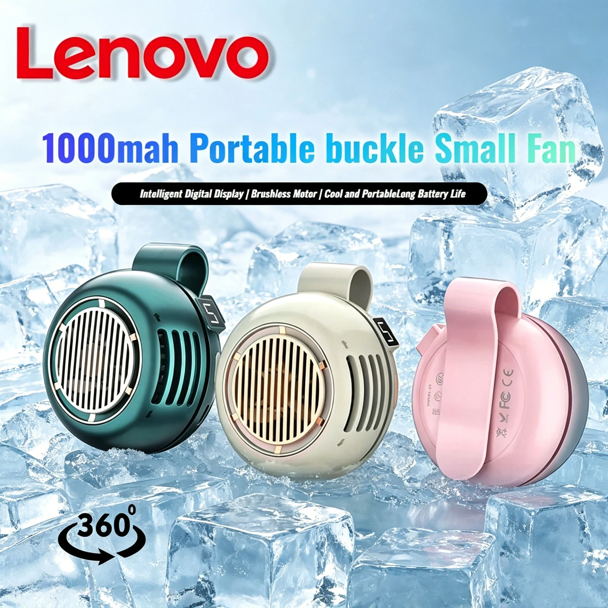 Lenovo Mini Clip-Ventilator – Blattloser Usb-Akku-Ventilator Für Outdoor Und Camping Lenovo Mini Clip-Ventilator – Blattloser Usb-Akku-Ventilator Für Outdoor Und Camping - Image 2
