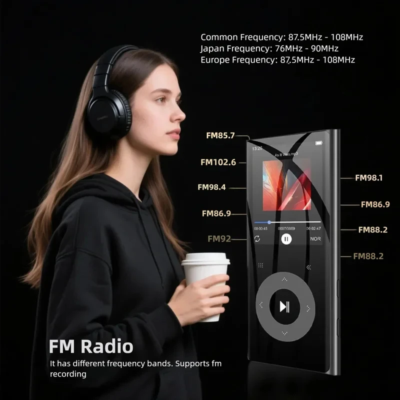 Tragbarer Mp4-Musikplayer 2,4 Zoll Mit Bluetooth, Fm-Radio &Amp; Lautsprecher – Musikplayer Für Studenten, Schule &Amp; Freizeit Tragbarer Mp4-Musikplayer 2,4 Zoll Mit Bluetooth, Fm-Radio &Amp; Lautsprecher – Musikplayer Für Studenten, Schule &Amp; Freizeit - Image 5