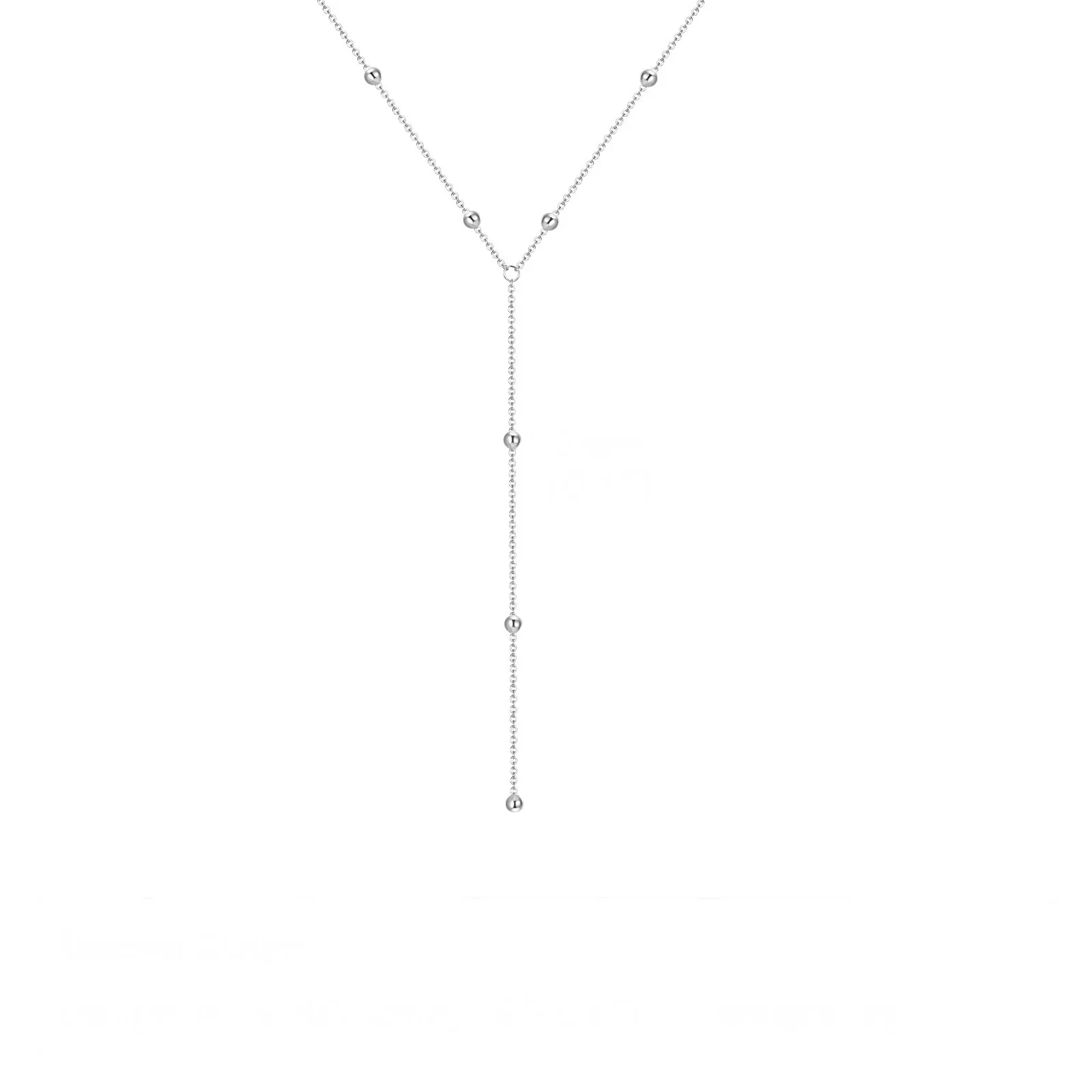 Vergoldete Lariat-Halskette Für Frauen, Doppelte Laryer, Lange Kette, Tropfen-Anhänger, Choker-Halsketten, Modische Geschenke Vergoldete Lariat-Halskette Für Frauen, Doppelte Laryer, Lange Kette, Tropfen-Anhänger, Choker-Halsketten, Modische Geschenke - Image 8