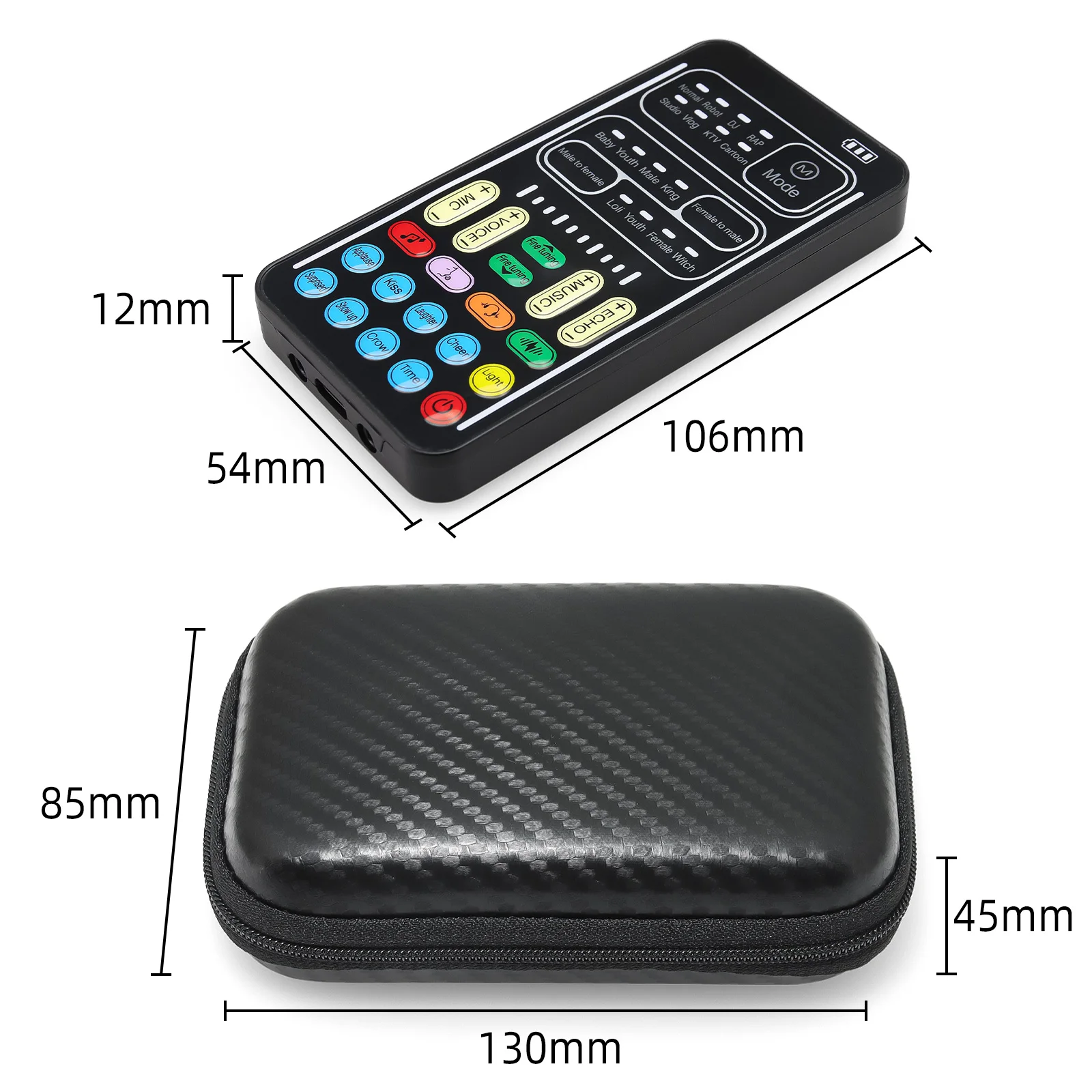 I9 Sprachverzerrer Mit Kopfhörer Und Mikrofon – Mini-Soundkarte Mit Bluetooth Für Live-Streaming, Gaming &Amp; Sprach-Effekte I9 Sprachverzerrer Mit Kopfhörer Und Mikrofon – Mini-Soundkarte Mit Bluetooth Für Live-Streaming, Gaming &Amp; Sprach-Effekte - Image 6