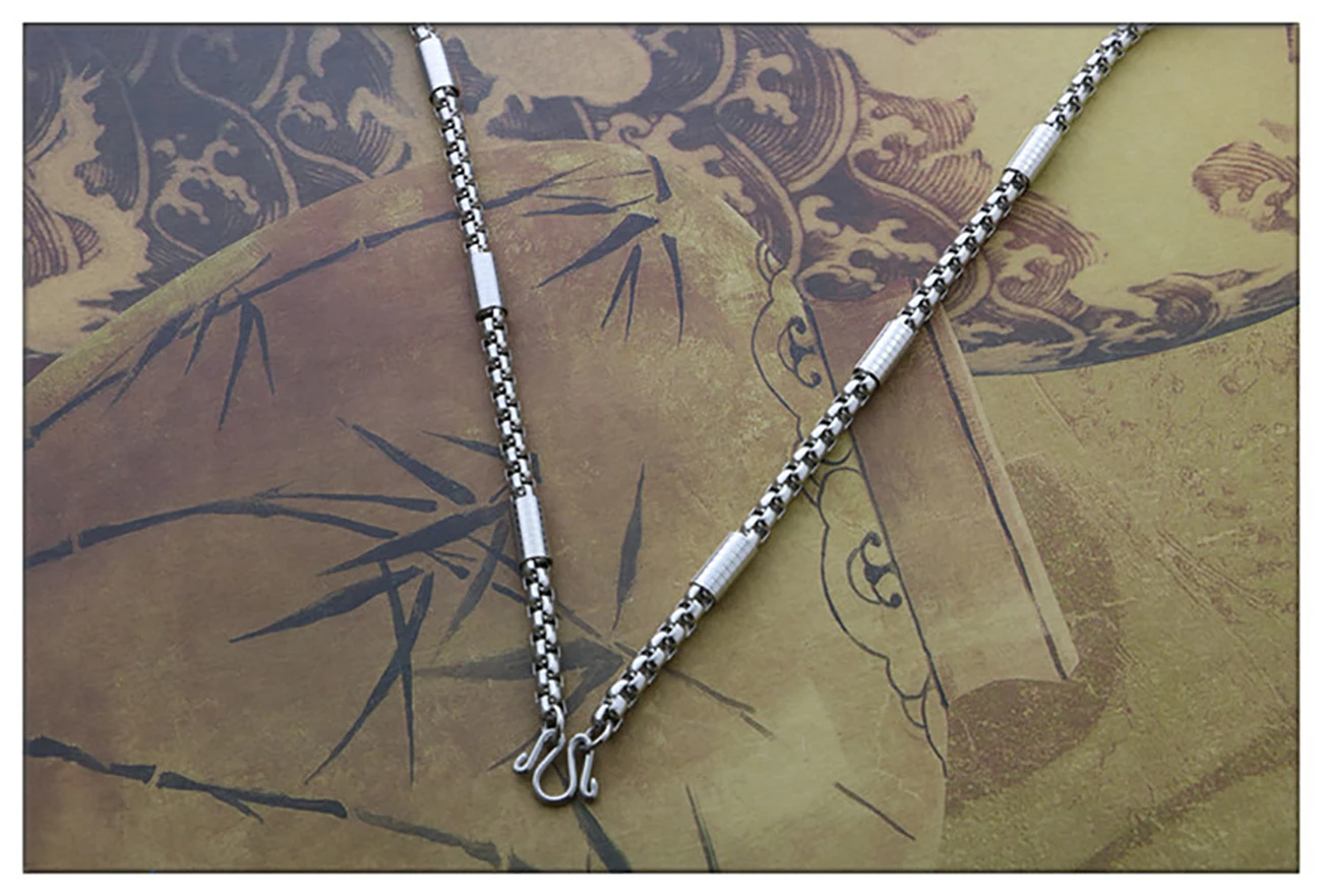 Neue Edelstahl Männer Und Frauen Halskette Quadratische Perle L Anhänger Buddha Kette Schmuck Geschenk Heißer Verkauf Neue Edelstahl Männer Und Frauen Halskette Quadratische Perle L Anhänger Buddha Kette Schmuck Geschenk Heißer Verkauf - Image 3