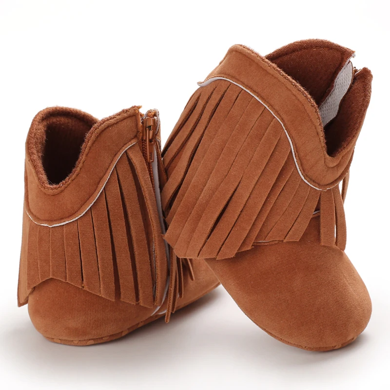 Toddler Footwear Boots Newborns Prewalkers For Unisex Baby Boys Girls Winter Keep Warm Moccasins Tassel Footwear Shoes 0-18M Toddler Footwear Boots Newborns Prewalkers For Unisex Baby Boys Girls Winter Keep Warm Moccasins Tassel Footwear Shoes 0-18M - Image 7