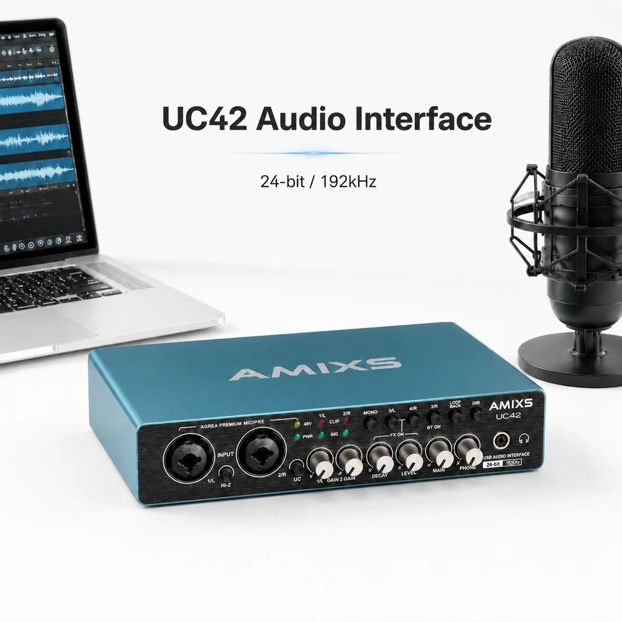 Amixs Uc42 Audio Interface Usb – Externe Soundkarte Für Pc-Aufnahmen, Audioausrüstung &Amp; Professionelle Videoanwendungen Amixs Uc42 Audio Interface Usb – Externe Soundkarte Für Pc-Aufnahmen, Audioausrüstung &Amp; Professionelle Videoanwendungen - Image 5