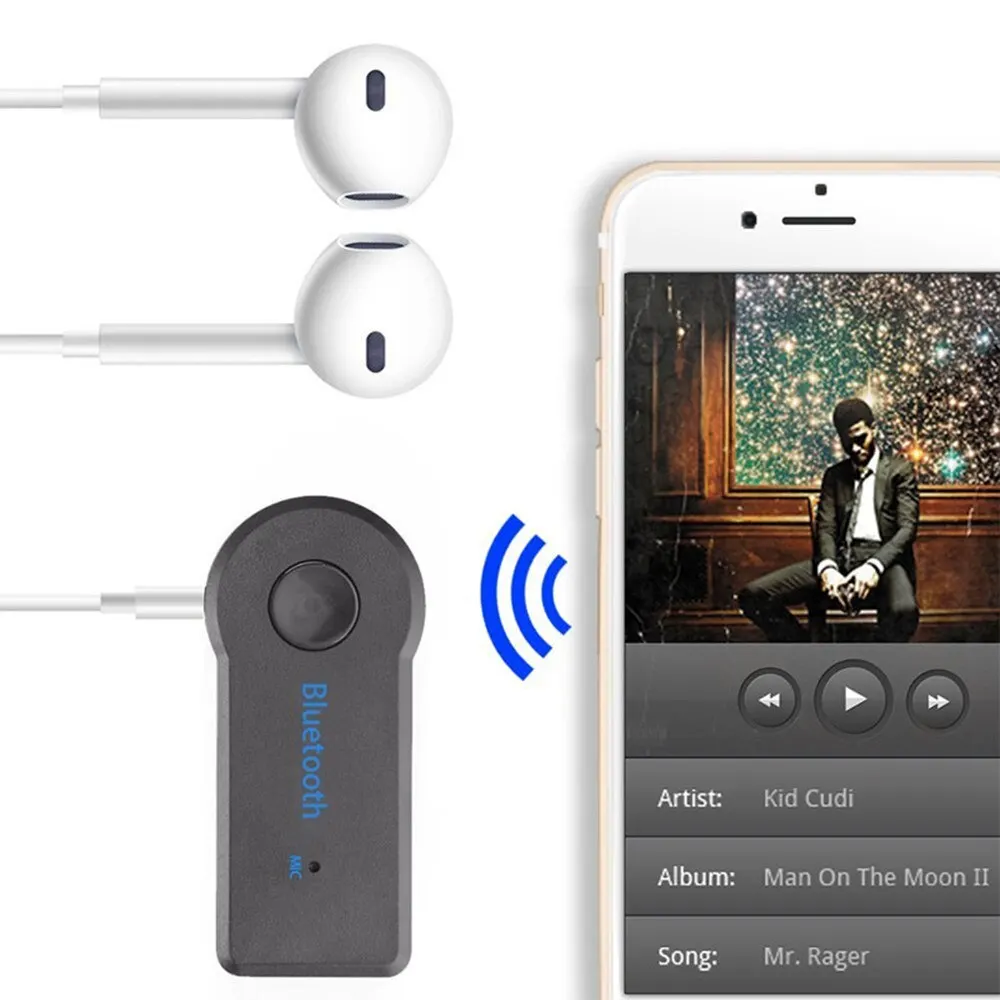 Bluetooth-Aux-Empfänger 5.0 – 3,5-Mm-Stereo-Adapter Mit Mikrofon Für Auto, Lautsprecher Und Verstärker Bluetooth-Aux-Empfänger 5.0 – 3,5-Mm-Stereo-Adapter Mit Mikrofon Für Auto, Lautsprecher Und Verstärker - Image 2
