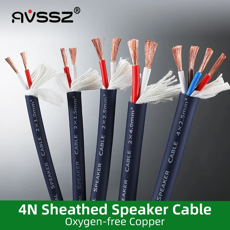 Avssz Hifi Lautsprecherkabel Ofc – 4-Adriges Audiokabel Für Heimkino, Audioverstärker Und Bühnenverkabelung Avssz Hifi Lautsprecherkabel Ofc – 4-Adriges Audiokabel Für Heimkino, Audioverstärker Und Bühnenverkabelung - Image 4