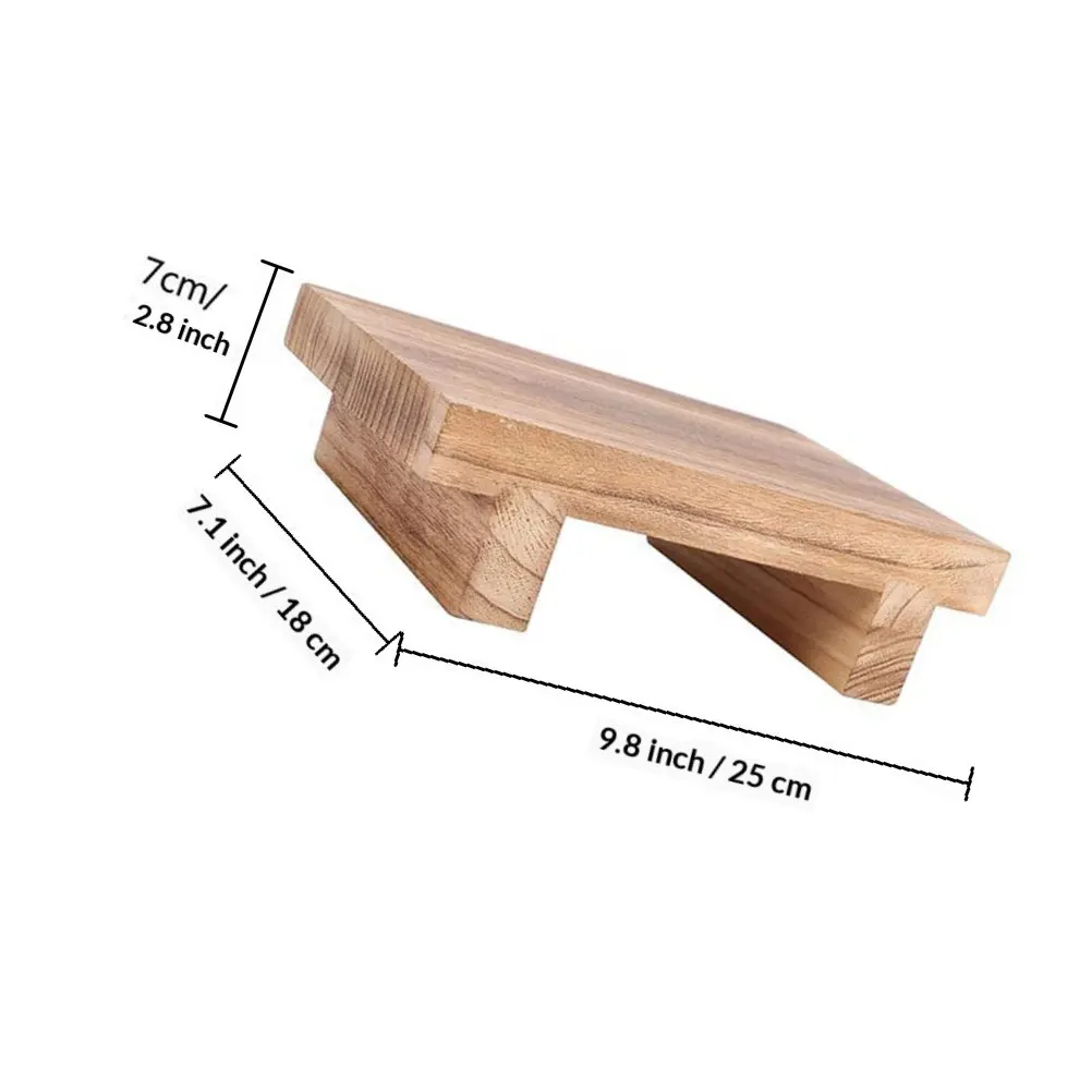 Sturdy Wooden Step Stool Design For Bedroom Living Room Entryway Safety Support Household Utility Stepping Stool Bench Sturdy Wooden Step Stool Design For Bedroom Living Room Entryway Safety Support Household Utility Stepping Stool Bench - Image 9