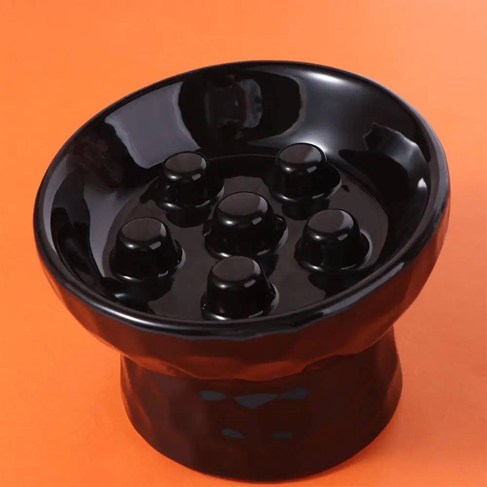 Ceramic Cat Slow Feeder Bowl Slanted Mouth Non-Slip Pet High Foot Bowl Anti Tipping Stable Elevated Cats Feeder Basin Ceramic Cat Slow Feeder Bowl Slanted Mouth Non-Slip Pet High Foot Bowl Anti Tipping Stable Elevated Cats Feeder Basin - Image 16
