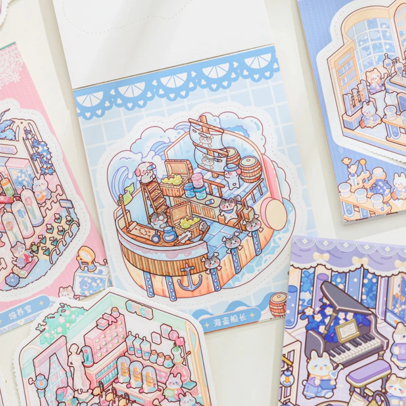24 Zoo-Wunderland 3D-Szenensticker – Niedliche Tier-Aufkleber Für Scrapbooking, Journaling Und Diy-Dekoration 24 Zoo-Wunderland 3D-Szenensticker – Niedliche Tier-Aufkleber Für Scrapbooking, Journaling Und Diy-Dekoration - Image 2