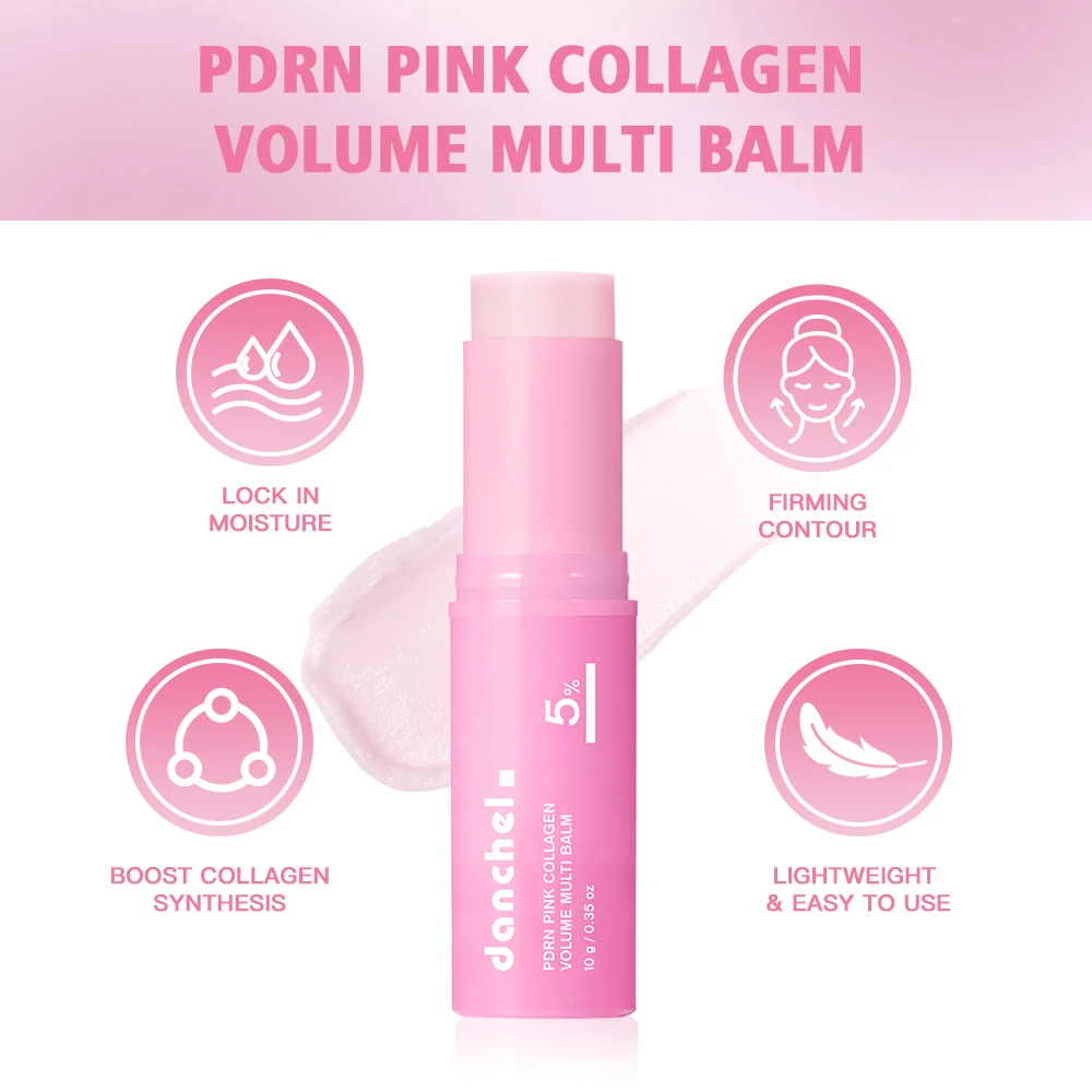 Pdrn Pink Collagen Balm Stick Straffend Tiefenwirksame Hydratation Feuchtigkeitsspendend Kollagen Strahlender Tragbarer Stick Für Augen- Und Halsfalten Pdrn Pink Collagen Balm Stick Straffend Tiefenwirksame Hydratation Feuchtigkeitsspendend Kollagen Strahlender Tragbarer Stick Für Augen- Und Halsfalten - Image 2