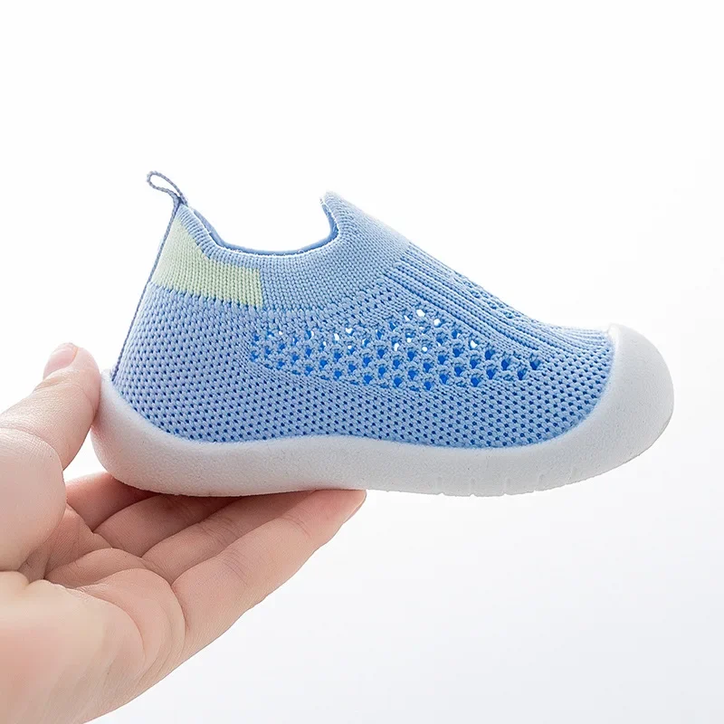 Spring Popular New Baby Shoes Mesh Knit Breathable Kid Girls Boys 0-3T Summer Slip-On Casual Sneakers Toddler Non-Skid Prewalker Spring Popular New Baby Shoes Mesh Knit Breathable Kid Girls Boys 0-3T Summer Slip-On Casual Sneakers Toddler Non-Skid Prewalker - Image 5