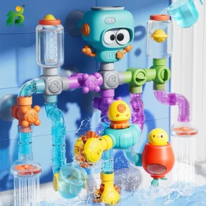 Baby-Badespielzeug mit starken Saugnäpfen, Röhren, Spinner, Spritzen, Wasserspielset, Kleinkinder, Kinder, Duschbecken für 3-jährige Kinder, Geschenke