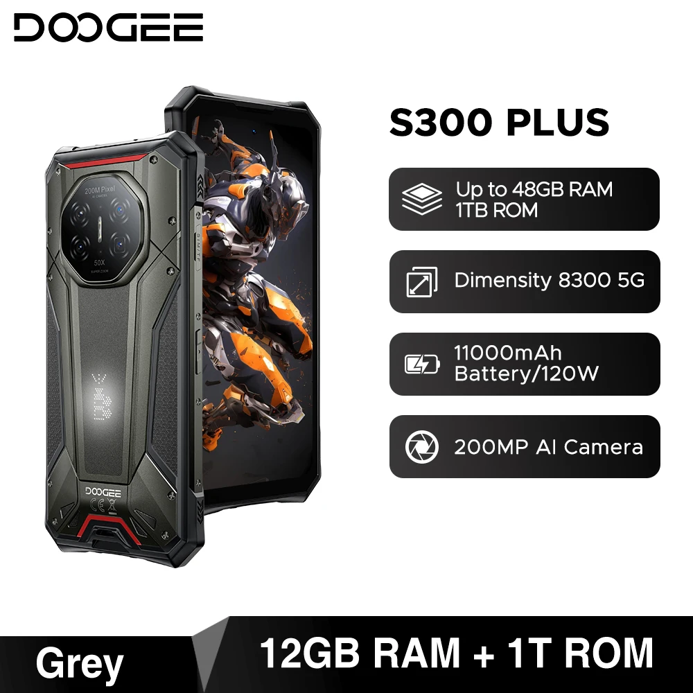 Doogee S300 Plus 5G Outdoor-Smartphone – 12 Gb Ram, 1 Tb, 200-Mp-Kamera, 11.000 Mah, 120 W, 6,78 Zoll Doogee S300 Plus 5G Outdoor-Smartphone – 12 Gb Ram, 1 Tb, 200-Mp-Kamera, 11.000 Mah, 120 W, 6,78 Zoll - Image 7