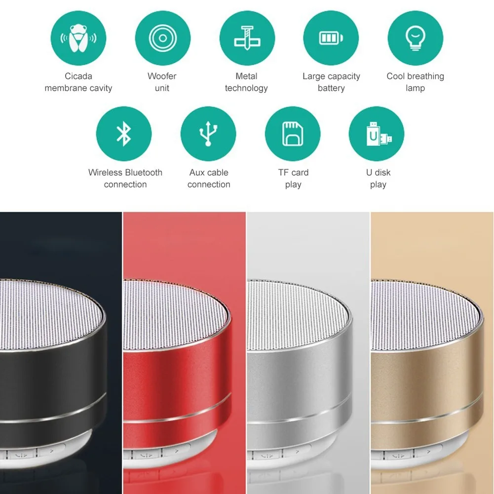 Tragbarer Mini-Bluetooth-Lautsprecher Mit Subwoofer &Amp; Mp3-Player – Kabellose Musikbox Für Pc, Laptop, Outdoor, Reisen &Amp; Freizeit Tragbarer Mini-Bluetooth-Lautsprecher Mit Subwoofer &Amp; Mp3-Player – Kabellose Musikbox Für Pc, Laptop, Outdoor, Reisen &Amp; Freizeit - Image 3