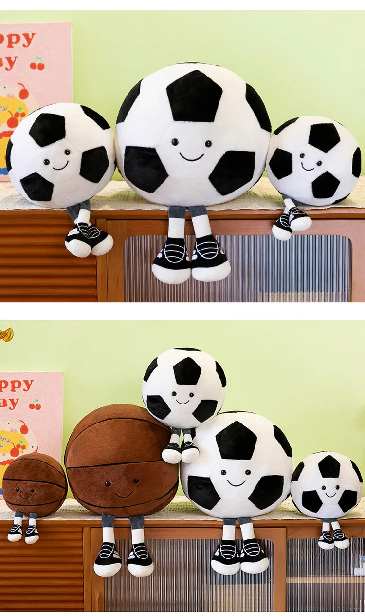 Plüschtiere Spaßige Sportarten Basketball Fußball Plüschtiere Für Kinderzimmer-Deko Kreative Dekorative Stoffpuppen Plüschtiere Spaßige Sportarten Basketball Fußball Plüschtiere Für Kinderzimmer-Deko Kreative Dekorative Stoffpuppen - Image 16
